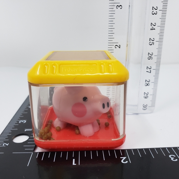 Fisher Price Peek a Boo Blocks Educational Sensory Blocks Pig Piggy Toy - Picture 14 of 15